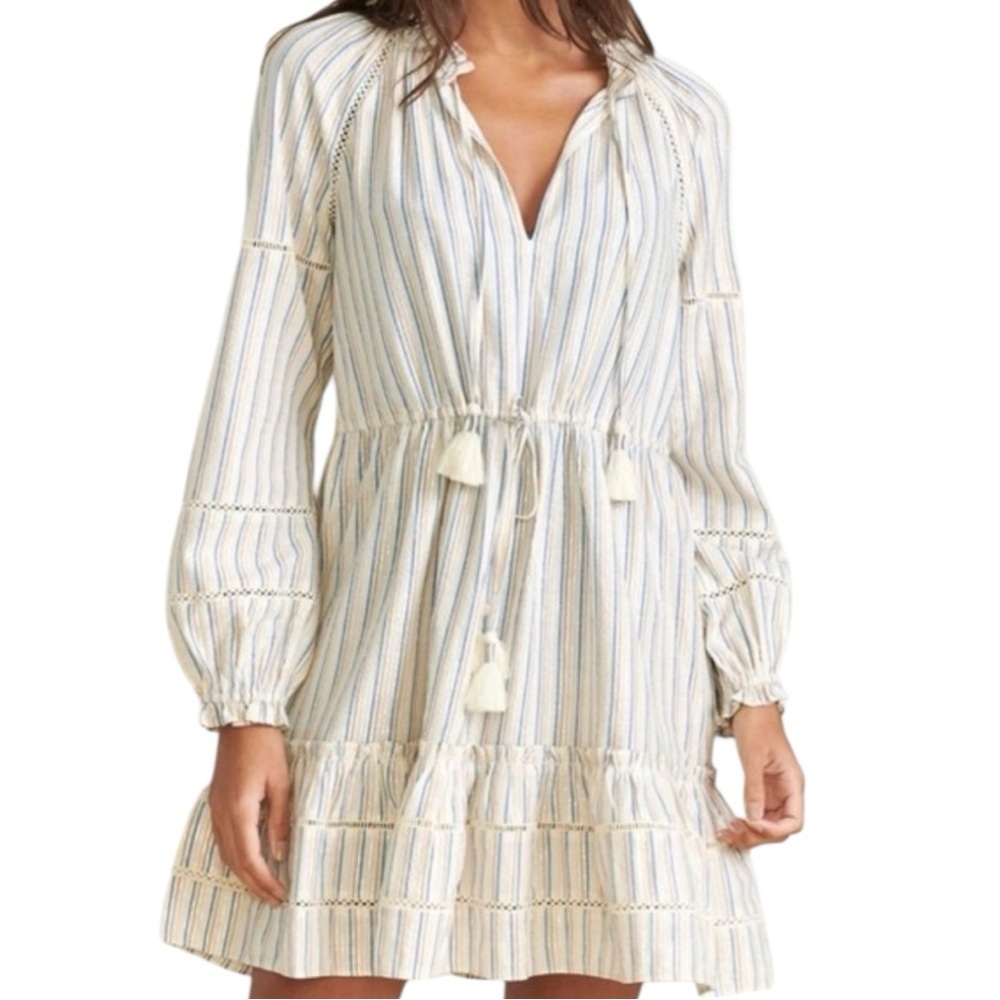 Veronica Beard Blue Stripe & Cream Danica Dress- size S